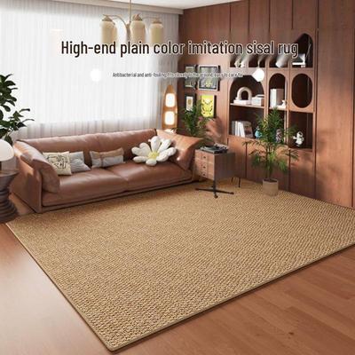 Pineapple Ring Imitation Sisal Rug: Knitted Wear-Resistant Floor Mat for Bedroom, Living Room, or Bathroom