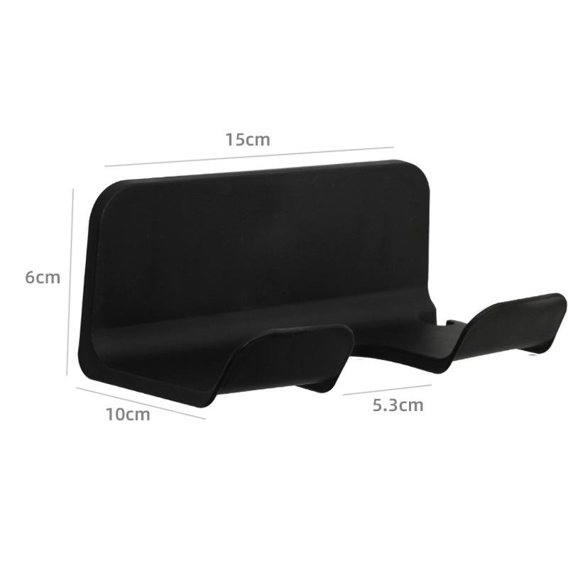 

Утолщенная настенная полка для фена для ванной комнаты без сверления Classic Black