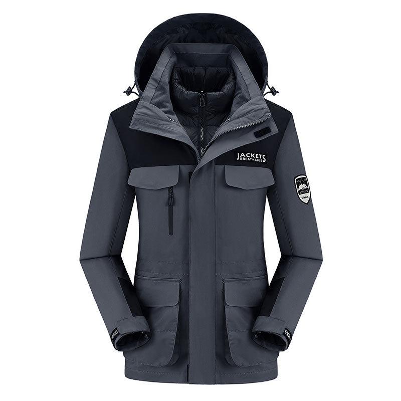 Outdoor Yurong Jacket Three-in-One Two-piece Set Women's Travel Jacket Mountaineering Wear