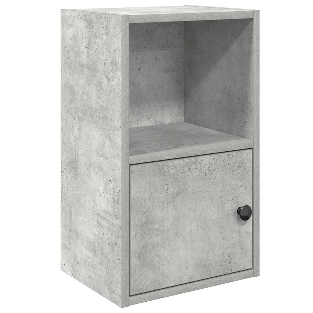 vidaXL Bücherregal Betongrau 31x24x52 cm Holzwerkstoff