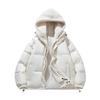 Fake Two-piece Cotton-padded Jacket Men's Winter Trend Hooded Cotton-padded Jacket Loose Couple Lamb Wool Cotton-padded Jacket