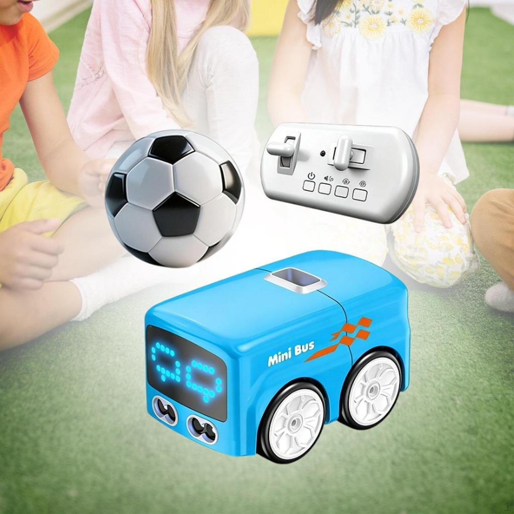 Mini Remote-controlled Bus, Inductive Educational Toy with Gesture Tracking for Children.