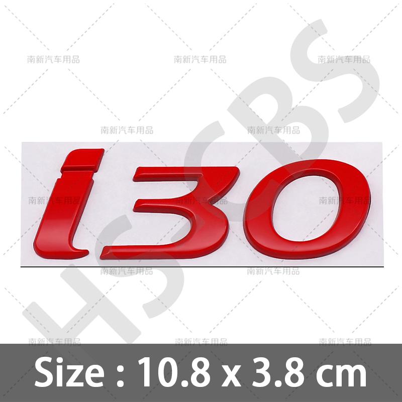 Stile Auto Cromato Metallico 3D Lettere Emblema I10 I20 I30 I40 Badge Posteriore del Bagagliaio Per Hyundai Targhetta con Logo Adesivi Accessori Auto