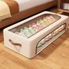high qualityThickened Steel Frame Support, Large Capacity Under Bed with Lid Foldable Storage Shoe Box, Can Be Placed in The Bedroom, Living Room,