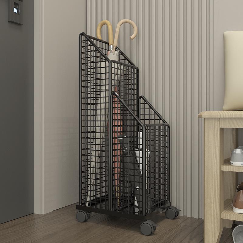 Umbrella Stand & Storage Rack for Entryway or Office