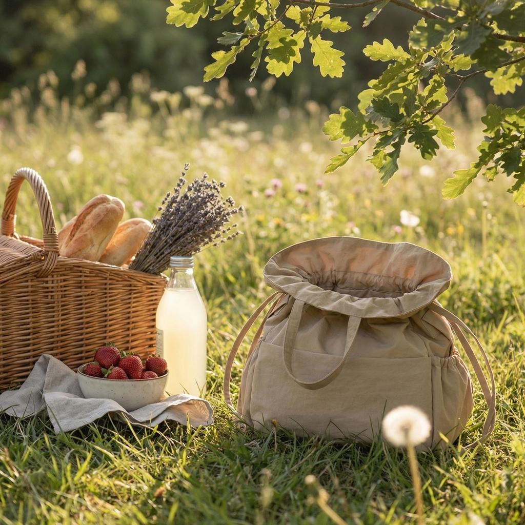 Bolsa Térmica para Almoço, Bolsa para Almoço Portátil de Grande Capacidade, Bolsa para Almoço com Múltiplos Bolsos