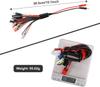 14-in-1 RC Charger Adapter Cable | Universal Charging Harness for RC Models and Drones | Includes JST, Deans, EC3, Tamiya, XT60, More | Red, Plastic