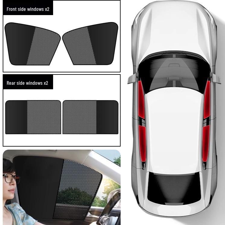 Car Side Window Sunshade Curtains - Heat Insulation & Privacy for Baby