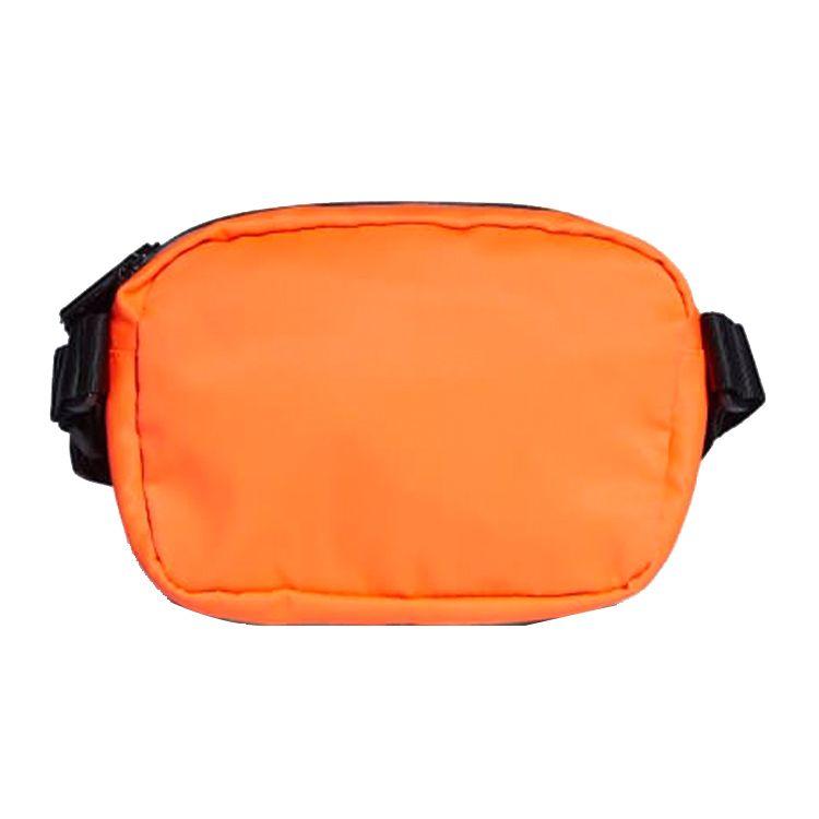 Adidas Sports Leisure Polyester Plain Fabric Waist Bag Chest Bag Crossbody Bag Small Size Couple Style Unisex Bags Orange H42544