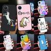 Cartoon Rainbow Unicorn Case For Honor Magic 7 Lite 6 5 50 70 90 200 Pro X9a X8a X8b X7a X6a X8 X9 X9c X9b Cover