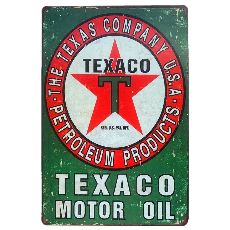 Vintage Car Gas Oil Harvest Classic Rusty Metal Sign Multi-tin Sign Garage Wall Decoration Motorcycle Repair Shop Decoration