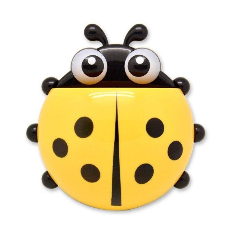 1 stk Ladybug Animal Insekt Tannbørsteholder Bad Tegneserie Tannbørste Tannkrem Vegg Sugeholder Rack Container Organizer