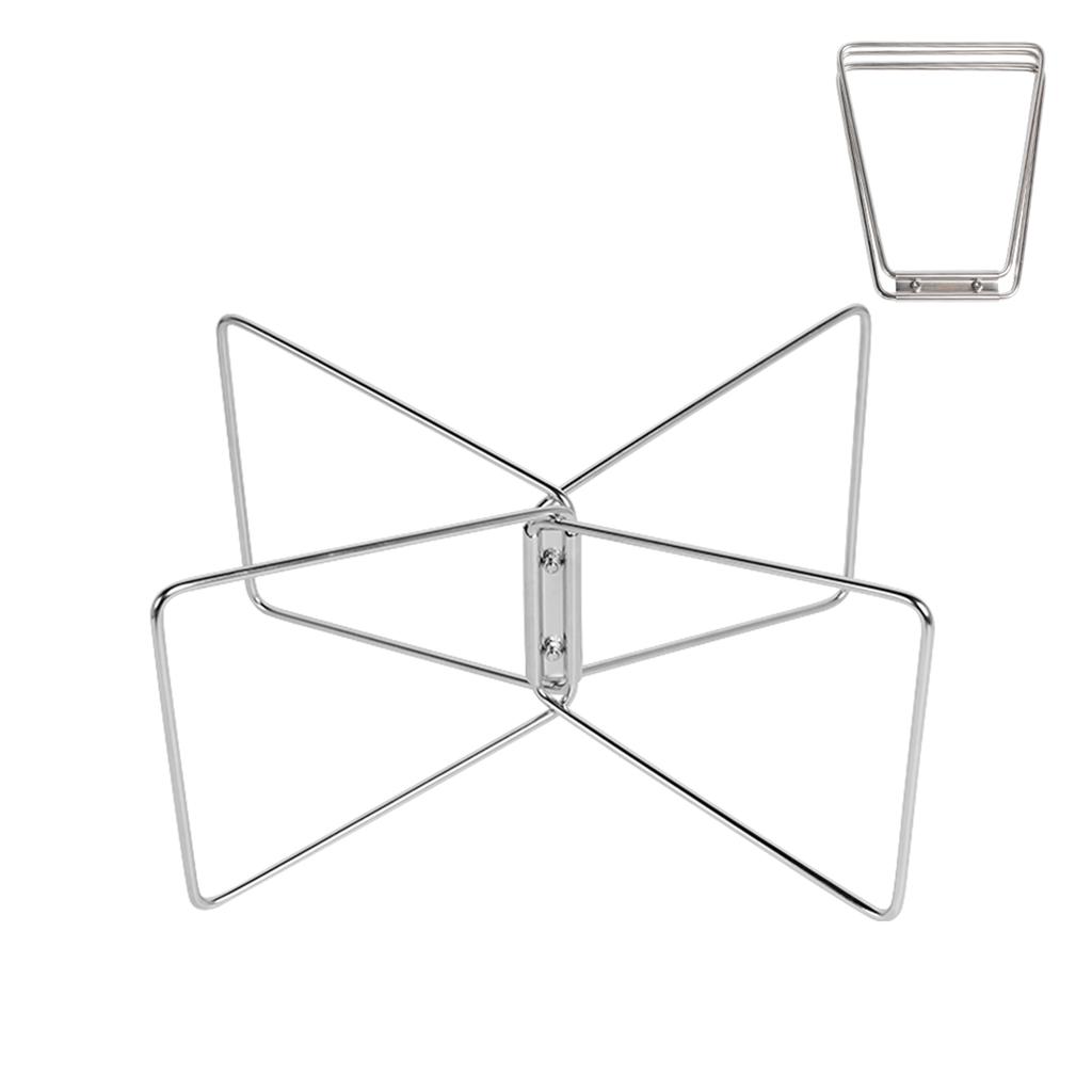 Camping Storage Box Holder Outdoor Camping Box Holder Portable Stainless Steel Hiking Storage Box Folding Rack