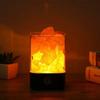 USB-Salzlampe mit natürlichem Himalaya-Kristall, LED-Farbwechsellicht, Ionisator, Schwarz