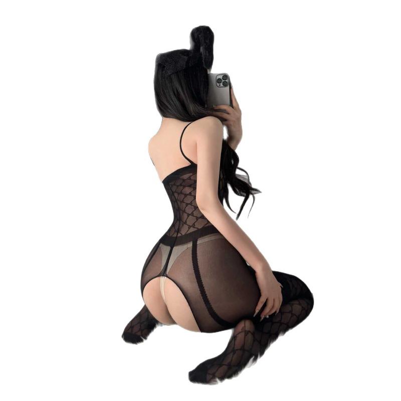 Sex Underwear Bundled Passion Stockings Onesie Suspender Silk Clothes Open Gear Can Be Hand-torn Pantyhose Slim Babes