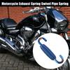 Motoforti 2/4/6Pcs Motorcycles Exhaust Pipe Spring 55mm 2.17" Stainless Steel Exhaust Pipe Spring Hook Modified Accessory