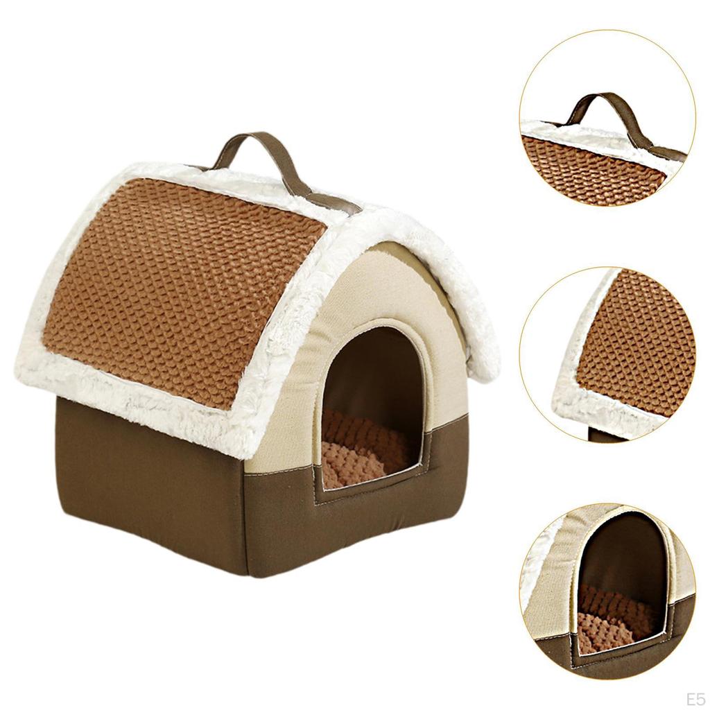 Haustier Katze Hund Haus Bett Zwinger Zubehör Gemütliche Innen Abnehmbare Warme Höhle Nest
