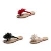 Elegant Women Summer Beach Flower Flat Indoor Outdoor Slippers For Ultimate Comfort