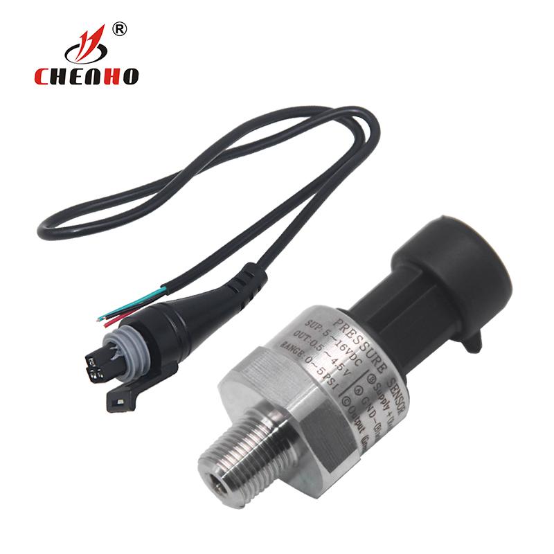 UNIVERSAL 5V 1/8 NPT PRESSURE TRANSDUCER SENDER 30/100/150/200/300/500/1000 PSI OIL FUEL AIR WATER W/ CONNECTOR Switches Oil Pressure 6