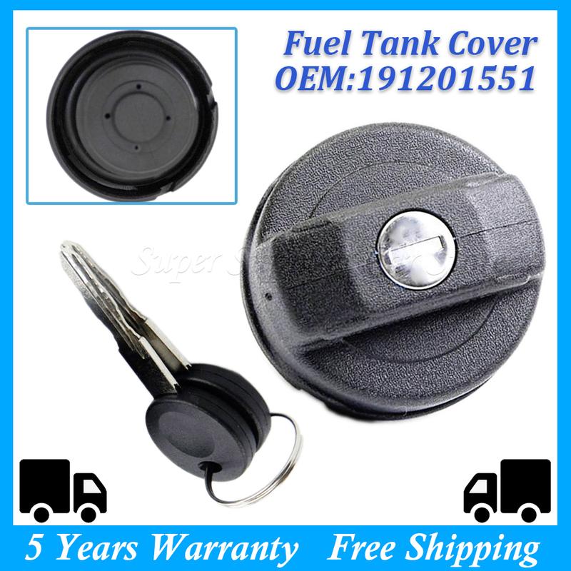 191201551 Fuel Petrol Lock Tank Filler Cap Cover with 2 Keys Lockable For VW LUPO BEETLE POLO T4 CADDY Car Accessories