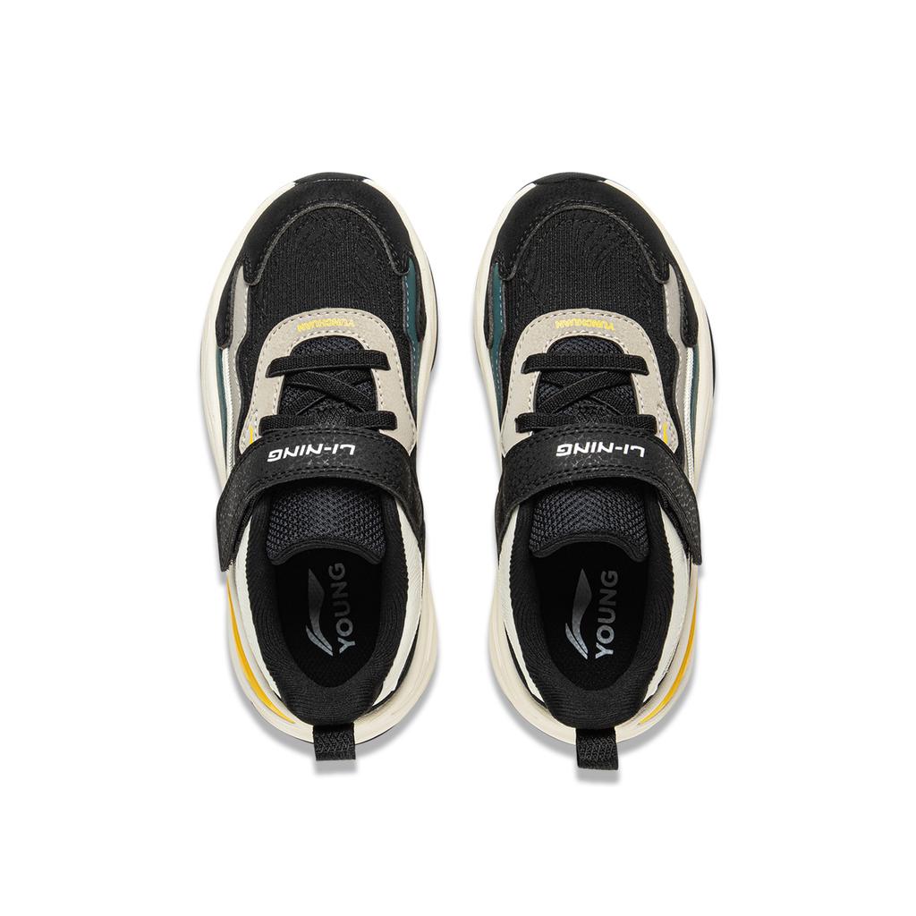 Li Ning Comfortable Versatile Trendy Kids Casual Shoes Kids Casual Shoes Black YKNV006-1