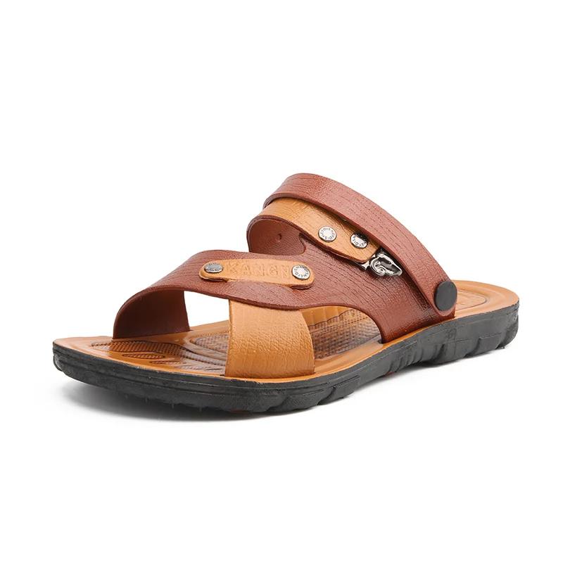 

Модные мужские сандалии летняя уличная пляжная обувь повседневная пляжная походная обувь Sandalen Non Slip Zapatillas Hombre водные сандалии высокого качества Non-sl 39 коричневый