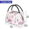 Pink Ballet Dance Lunch Box Picnic Bags Dance Tote Insulated Portable Cute Container Meal Bag Dance Lunch Box for Picnic Shcool