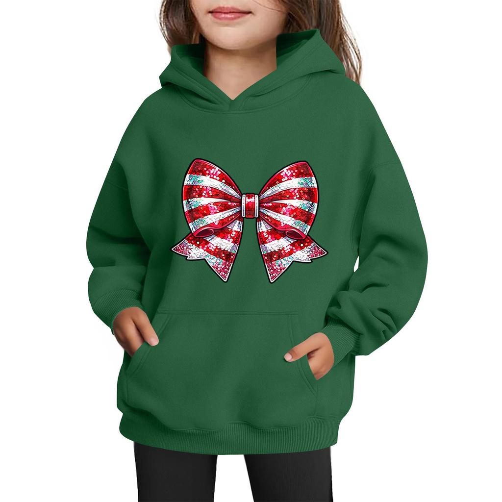 Sweatshirts For Teen Girls Hoodies Long Sleeve Drawstring Pullover Cute Printed Oversized Hoodie Christmas