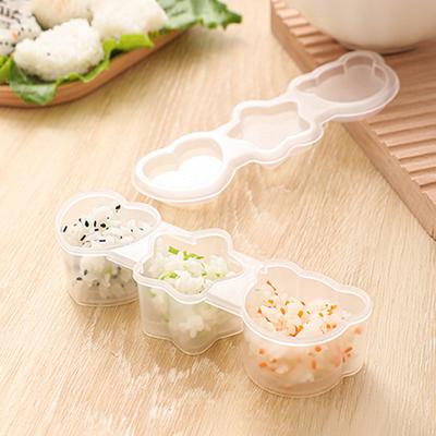 Conjunto de bolinhas de arroz em formato de desenho animado, moldes para sushi faça você mesmo, acessórios de cozinha, suplementos alimentares para bebês, ferramentas criativas para almoço Bento