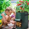 1-8PCS 5/10Gallon Felt Potato Planting Bag Large Diameter Vegetable Plant Seedling Bag Non-Woven Felt Potato Growing Bucket