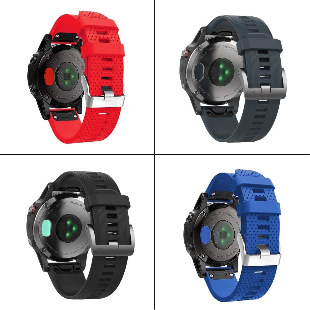 20 Pcs Colorful Charger Port Protectors Compatible with Fenix 6X 6S 65 5S 5X Plus Garmin Vivoactive 4 4s 3 Music Forerunner 935 Approach S60 Quatix5