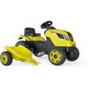 Smoby - Tracteur Farmer XL Vert + Remorque - Tracteur a Pédales - Siege Ajustable - Volant avec Klaxon - Capot Ouvrable - Des 3 ans