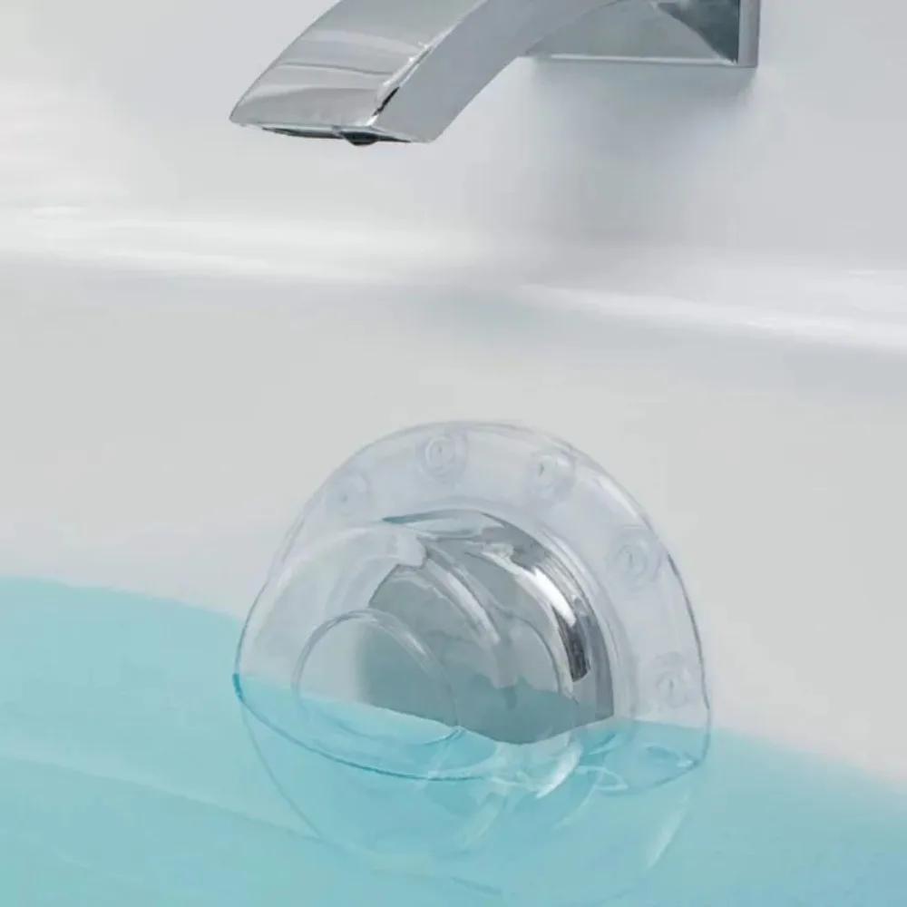 PVC Bath Overflow Drain Cover Anti-overflow Bathtub Tray Stopper Add Extra Inches Water for Tub Warmer Bathroom Accessories