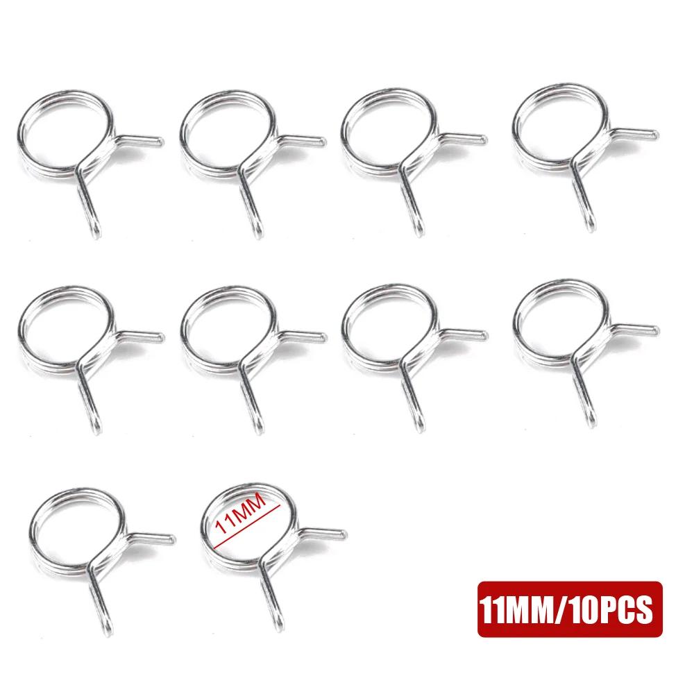 10pcs Auto Accessories Universal Car Fuel Line Spring Clips Car Hose Tubing Spring Clip Car 8mm 9mm 10mm 11mm 12mm Fixed Clamp