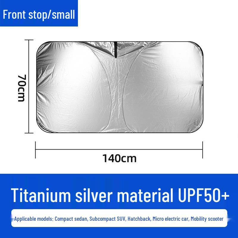 Car Sunshade Blackout Curtain for Front Windshield & Sides – Laser Heat Insulation Sun Protection