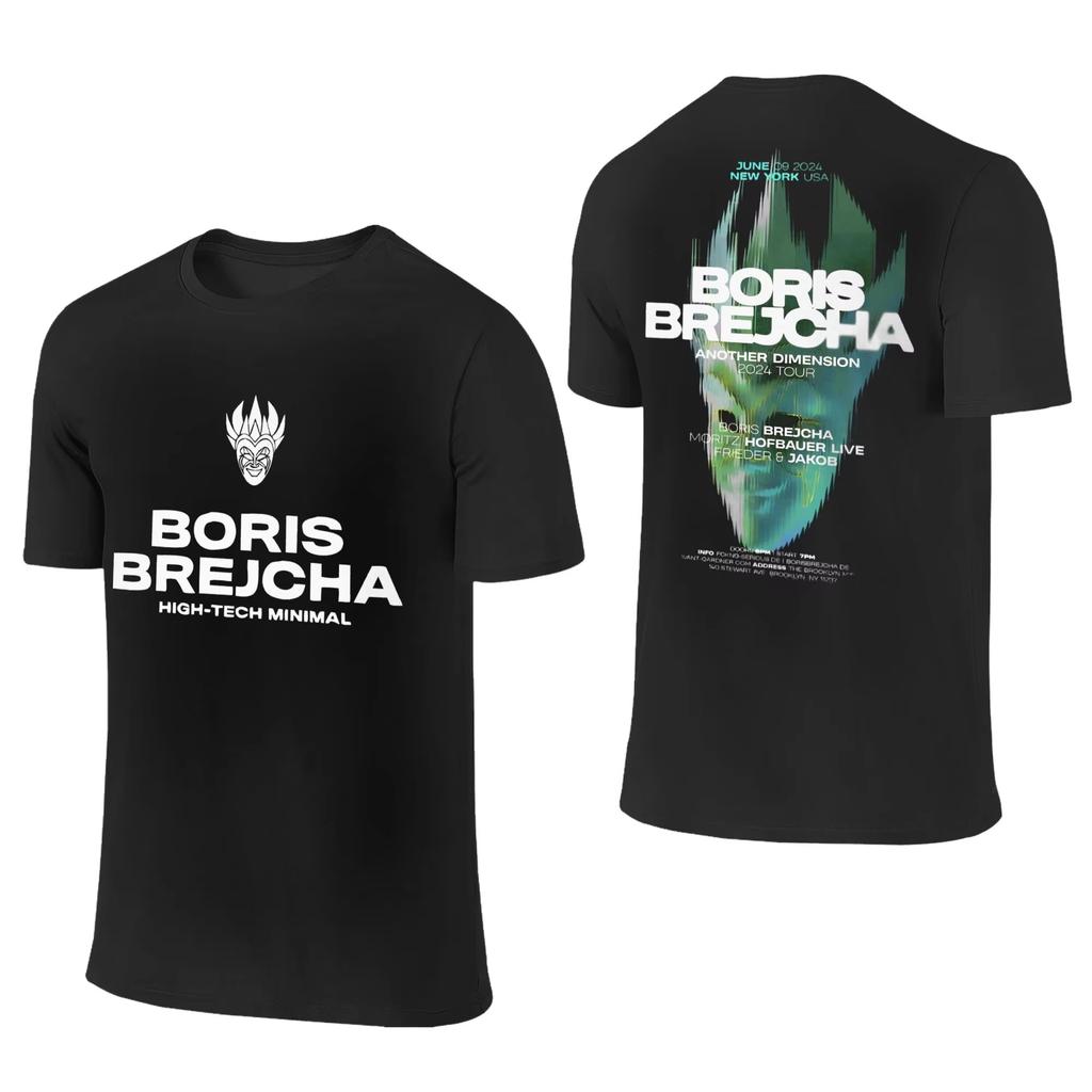 Top Vintage Unisex Estivo Moda T-shirt Fantastica Boris Brejcha Fckng Serious Maglietta Uomo Donna Magliette in Cotone DJ Musica Tour Manica Corta Tee