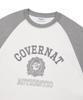 COVERNAT Border Collie Emblem Raglan Long Sleeve Grey