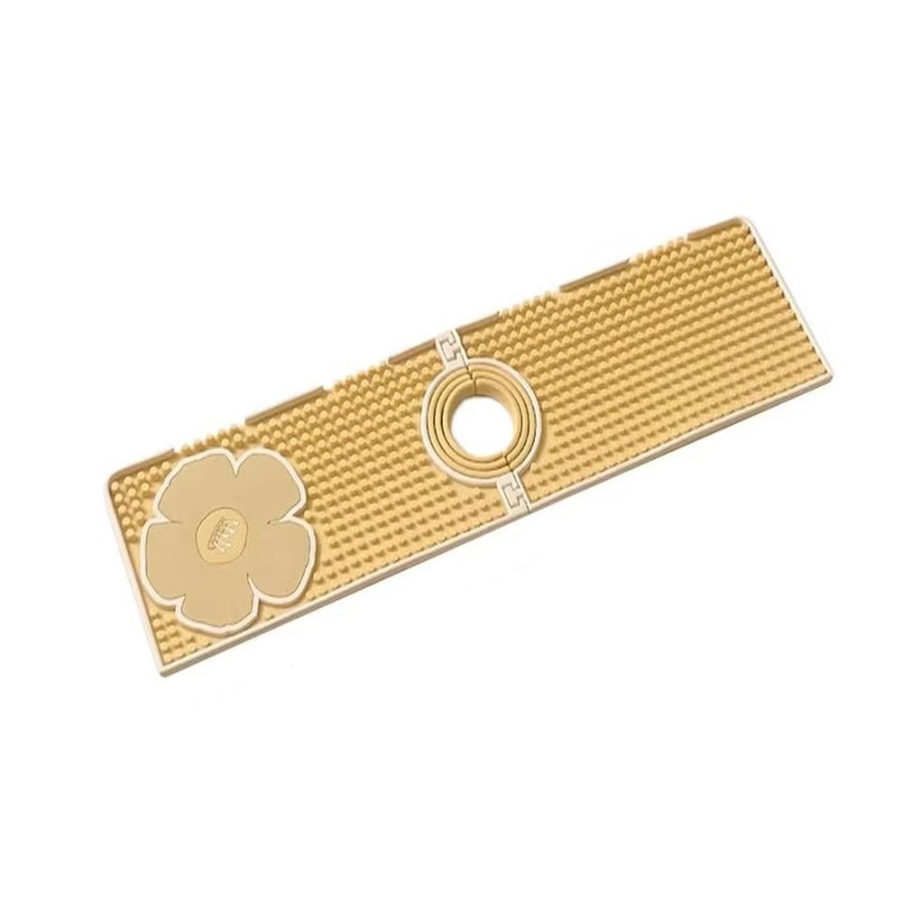 Silicone Faucet Drain Pad Splash Proof Anti-slip Sink Splash Guard Flexible Foldable Countertop Storage Tray Bathroom