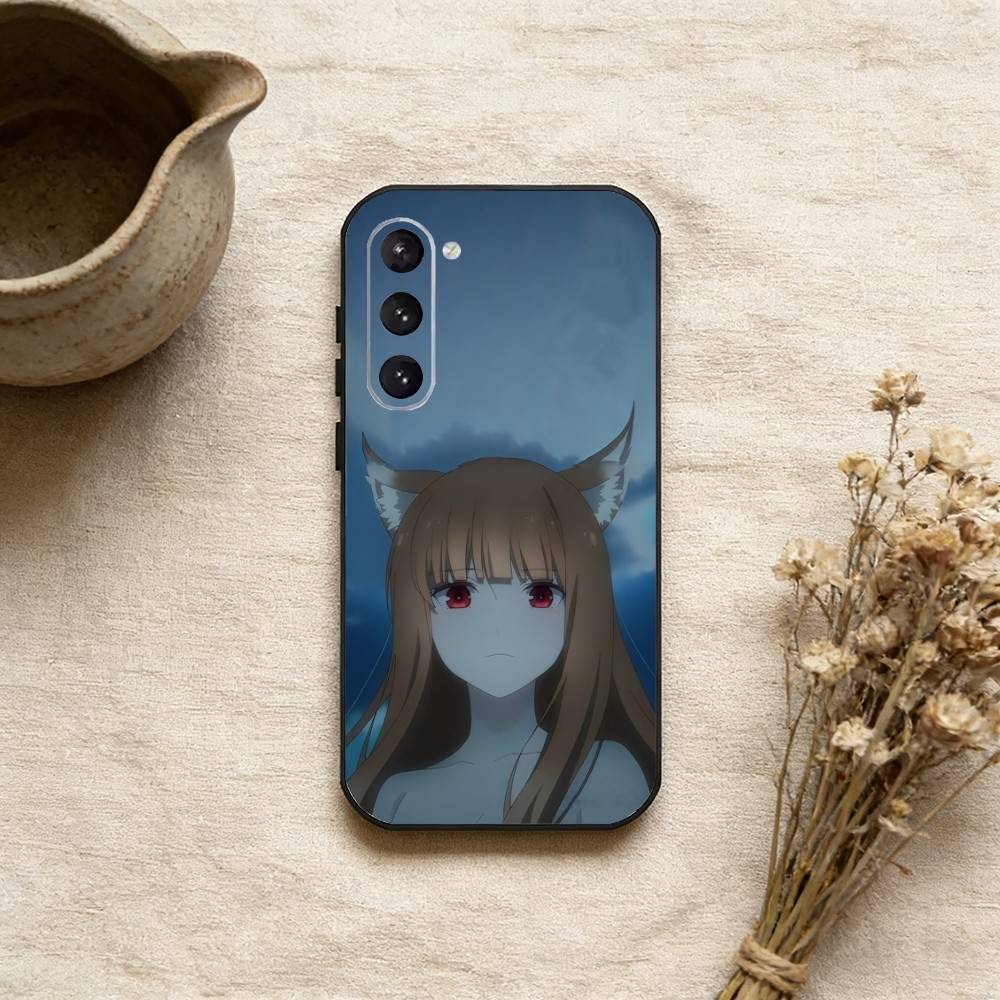 Anime R-SpiceT And B-WolfS Phone Case For Samsung Galaxy A73,A21s,A22,A31,A52,A53,A71,A41Soft Black Shell