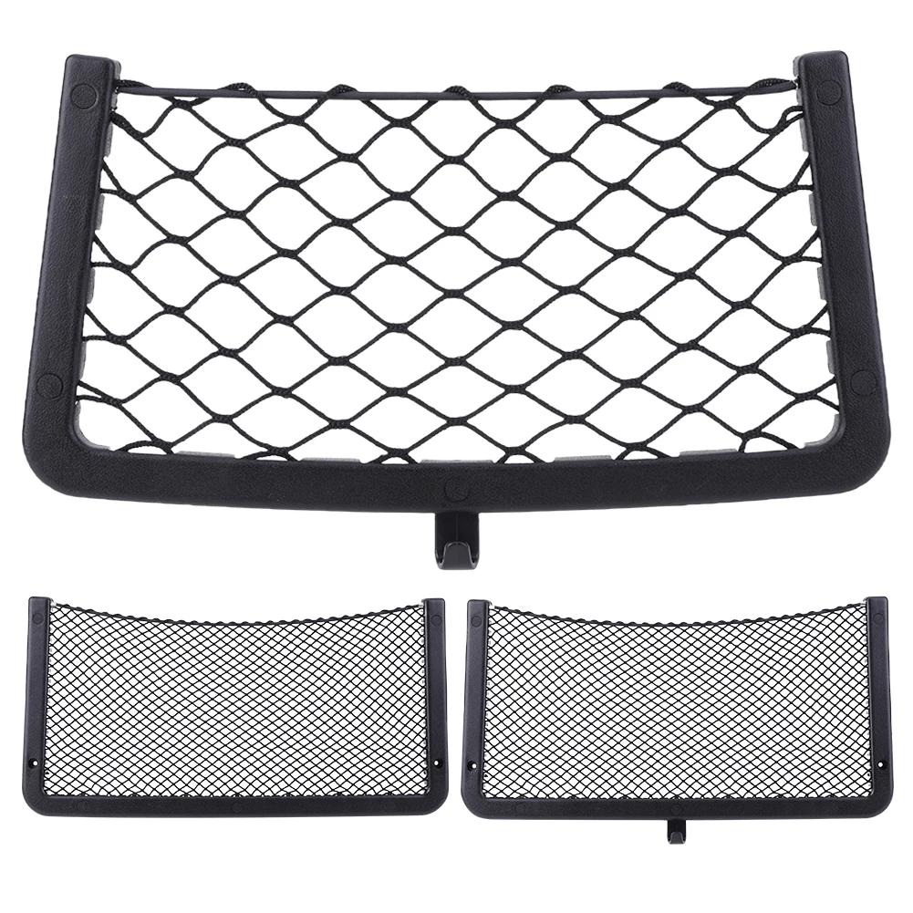 Car Mesh Net Bag Elastic Net Cargo Mesh Net Caravan Bus Vehicle Seat Back Organizer Bus Seat Back Mount Organizer For Camper SUV
