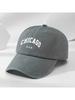Chicago USA Buchstabe Baseballkappe Verstellbar Snapback Atmungsaktive Jeansmütze Lässig Outdoor Sport