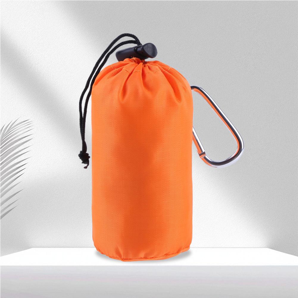 Emergency Sleeping Bag Camping Sleeping Bag Waterproof Tac Bivvy Bag Multi-Function with Carabiner for Sleep Survival Shelter