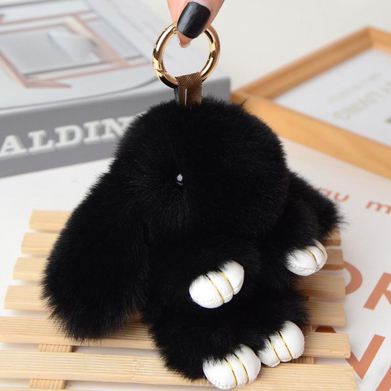 14CM Coniglio Peluche Carino e Soffice Pompon di Peluche Coniglietto su Borsa Portachiavi per Auto Gioiello Femminile Bambole per Feste Fascino per Borsa Regalo Ragazze