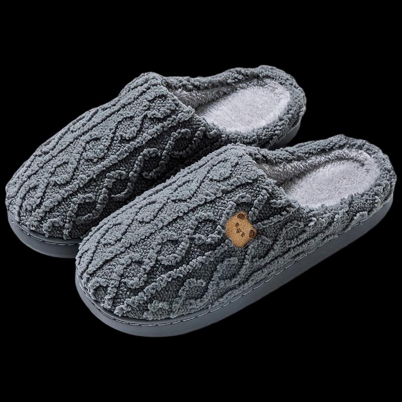 

Jianixiong Plush Cotton Slippers (2 Pairs)