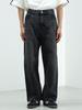 Beams Heart Blast Wide Straight Jeans, Herren, Schwarz, Größe M