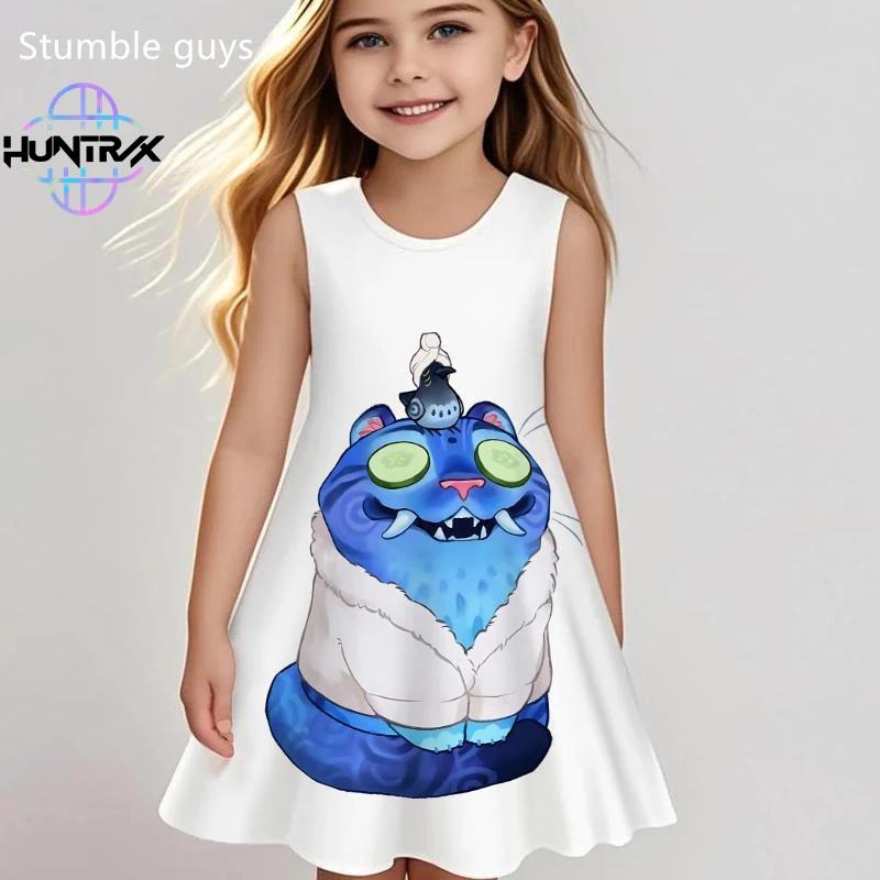 Children's Fashion Printed Clothing Casual Versatile Dresses Girls