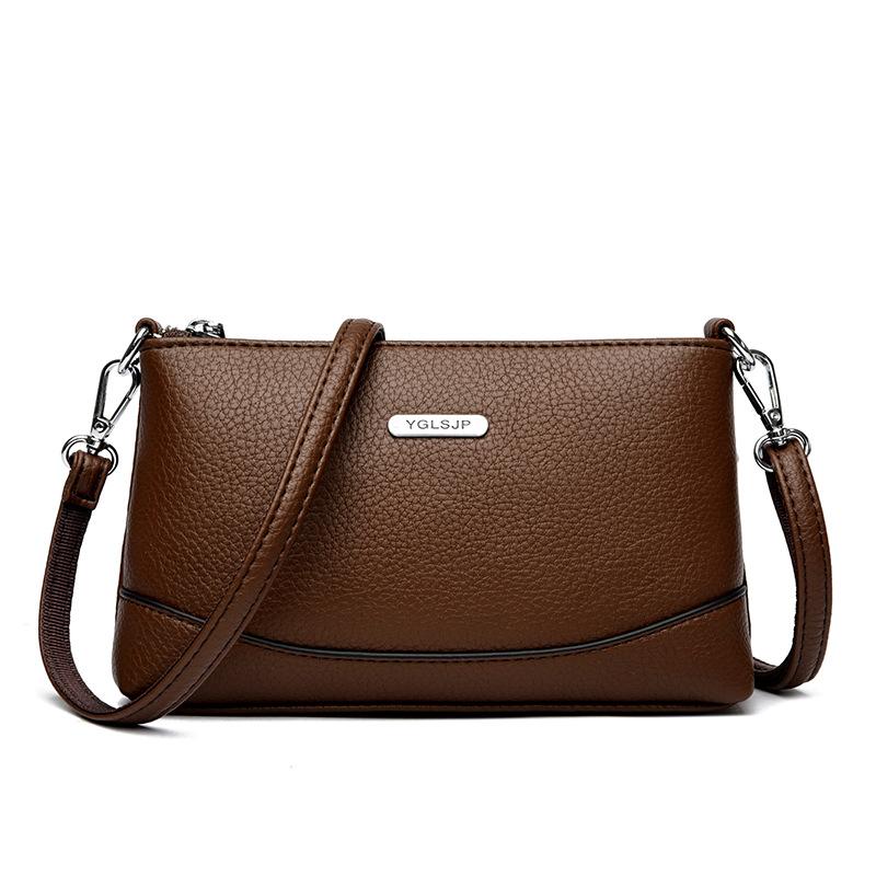 

Women s bag new fashionable large-capacity shoulder trend diagonal span mobile phone bag темно-коричневого