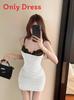 Cotton Lace Girl Style Off Shoulder Sleeveless Bodycon Dress For Summer