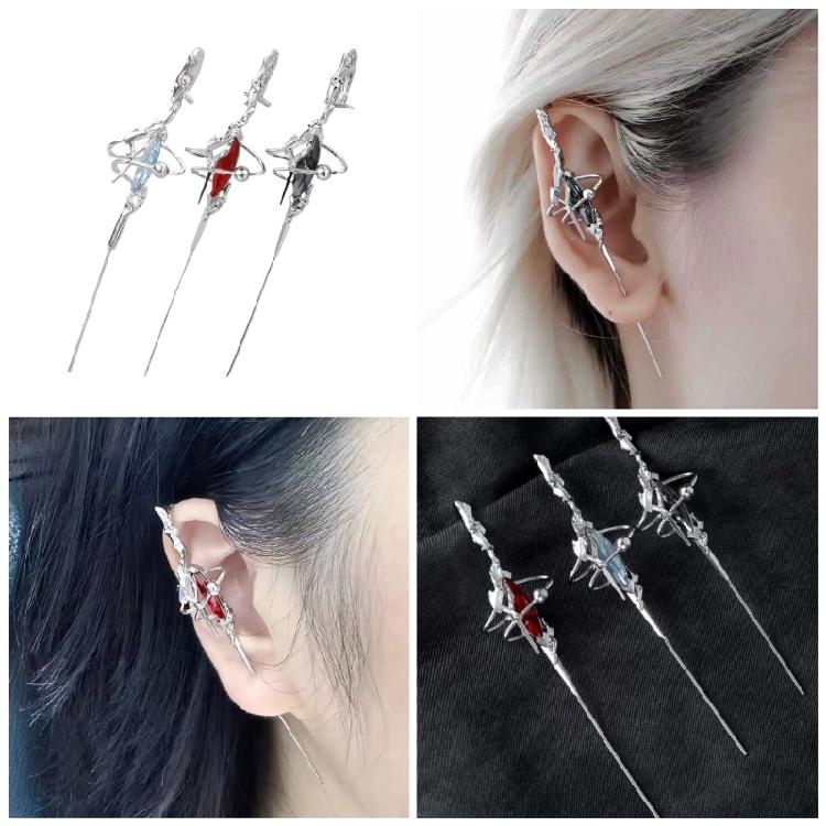Dark Themed Earring Sweet Cool Ear Pin Comfortable Piercing Alloy Ear Studs Stylish Accessories for Parties and Event