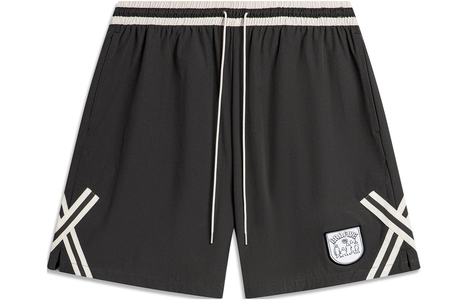 Li Ning BADFIVE Basketball Shorts Men s Obsidian Gray AKSU447-6 M